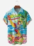 Hardaddy Party Shirts It's 5 O'Clock Somewhere Parrot Chest Pocket Short Sleeve Hawaiian Shirt