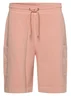 Plain Elastic-Waist Sweatshorts