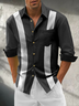 Hardaddy Cotton Plain Chest Pocket Long Sleeve Bowling Shirt
