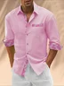 Hardaddy Cotton Contrast Geometric Pattern Casual Shirt