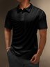 Hardaddy Casual Art Collection Gradient Striped Geometric Pattern Lapel Short Sleeve Polo Print Top