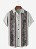 Hardaddy Geometry Chest Pocket Short Sleeve Bowling Shirt