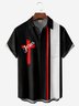 Easter Cross Chest Pocket Short Sleeve Shirt