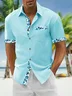 Hardaddy Cotton Patchwork Botanical Floral Print Casual Shirt