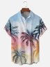 Hardaddy Moisture-wicking Coconut Tree Chest Pocket Hawaiian Shirt