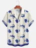 Hardaddy Light Blue White Lotus Alligator Dress Shirt 