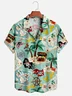 Hardaddy Moisture-wicking Pirate Map Coconut Tree Hawaiian Shirt