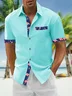 Hardaddy Cotton Plain Contrast Patchwork Flamingo Shirt