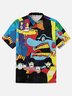 Moisture-wicking Music Rock Band Chest Pocket Casual Shirt