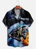Moisture-wicking Star Spacecraft Aloha Shirt