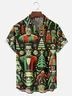 Moisture Wicking Halloween Ghost Chest Pocket Hawaiian Shirt
