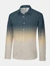 Striped Regular Fit Long Sleeve Casual Dress Shirt