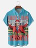 Moisture Wicking Christmas Trump Chest Pocket Casual Shirt