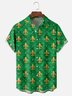 Mens Fleur de lis Print Casual Breathable Short Sleeve Hawaiian Shirts