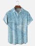 Tall Size Moisture-wicking Map Chest Pocket Casual Shirt