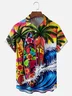 Moisture Wicking Beach Surf Vacation Landscape Chest Pocket Casual Shirt
