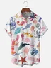 Moisture-wicking Marine Life Chest Pocket Hawaiian Shirt