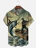 Moisture-wicking Fishing Ocean Chest Pocket Casual Shirt