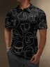 Moisture Wicking Abstract Line Drawing Of Artistic Figures Golf Polo