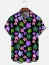 Moisture-wicking Floral Chest Pocket Hawaiian Shirt