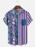 Moisture-wicking Tropical Flamingo Chest Pocket Hawaiian Shirt