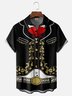 Moisture-wicking Cinco de Mayo Day of the Dead Mexican Ethnic Chest Pocket Casual Shirt