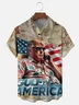 Moisture-wicking Trump Fun Art Great American Bay Chest Pocket Casual Shirt