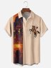 Moisture-wicking Wild Cowboy Art Passion Chest Pocket Bowling Shirt