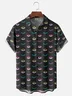 Moisture-wicking Eyes Chest Pocket Casual Preppy Shirt