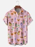 Moisture-wicking Funky Cocktail Chest Pocket Hawaiian Shirt