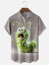 Moisture Wicking Abstract Fun Bug Chest Pocket Hawaiian Shirt