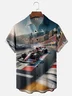 Moisture-wicking Formula One Race Car Chest Pocket Casual Shirt