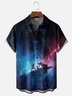 Moisture-wicking STAR vs. Art Illustration Technology Chest Pocket Casual Shirt