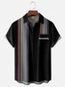 Moisture-wicking Formula One Stripes Chest Pocket Bowling Shirt