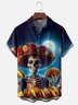 Moisture-wicking Cinco de Mayo Skull Burrito Chest Pocket Casual Shirt