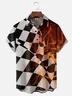 Moisture-wicking Formula One Grid Flame Chest Pocket Casual Shirt