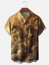Men's Kentucky Derby Attire Moisture-wicking Horse Racing Festival Sky Horse Chest Pocket Casual Shirt