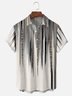 Tall Size Moisture-wicking Classic Abstract Textured Vertical Stripe Chest Pocket Casual Shirt