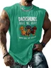 Mens Crewneck Tank Tops Dachshund Beach Sleeveless Shirt