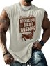 Mens Crewneck Tank Tops World‘s Best Wiener Dog Dachshund Beach Sleeveless Shirt