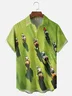 Moisture-wicking Kentucky Derby Horse Chest Pocket Casual Shirt