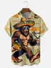 Moisture Wicking Cinco De Mayo Taco Guitar Hat Bigfoot Chest Pocket Hawaiian Shirt