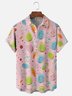 Moisture-wicking Easter Bunny Egg Cookies Chest Pocket Casual Shirt