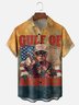 Moisture-wicking Gulf Of America Trump Chest Pocket Hawaiian Shirt