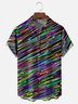Moisture-wicking Gradient Striped Chest Pocket Casual Shirt
