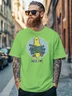 Men's Fun "DUCK-TAPE" Avant-garde Multicolor Fit T-shirts