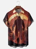 Moisture-wicking Bigfoot Chest Pocket Hawaiian Shirt