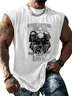 Mens Crewneck Tank Tops IDK IDC IDGAF Beach Sleeveless Shirt