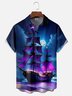 Moisture-wicking Fantasy Pirate Ship Chest Pocket Casual Shirt