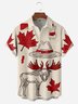 Tall Size Moisture-wicking Canada Day Chest Pocket Casual Shirt